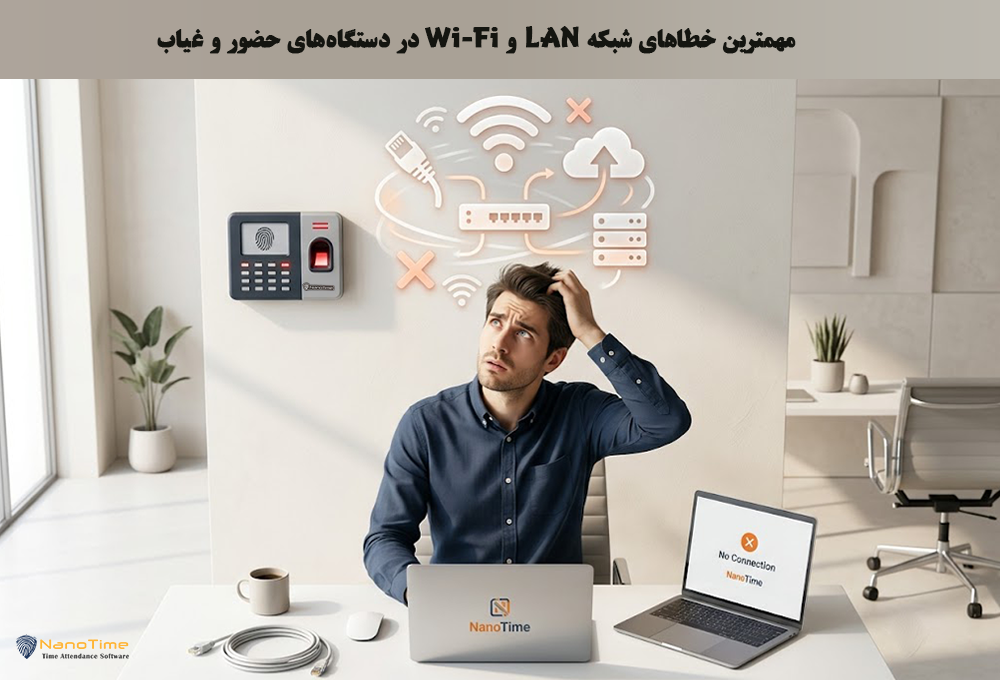 علل اصلی بروز اختلال شبکه در دستگاه حضور و غیاب